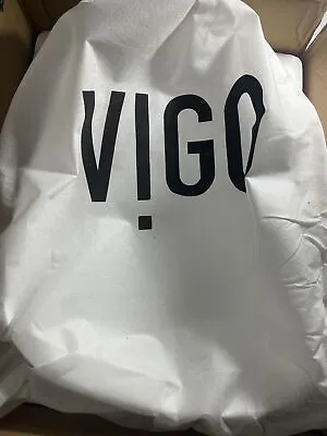 Vigo VG04012 Peony 15  Specialty Stone Composite Vessel Bathroom Sink - White • $139.99