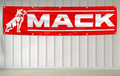 Mack Banner Flag 2X8Ft Trucks Equipment TerraPro Granite Pinnacle Garage Shop • $17.98