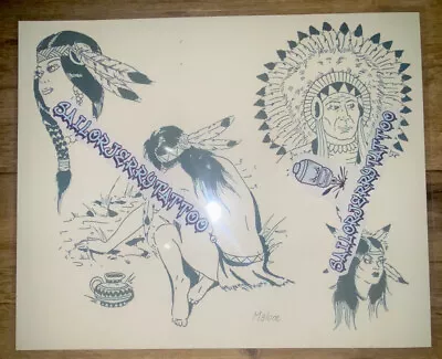 Mike “Rollo” Malone 1980 Rare Traditional Vintage Style Tattoo Flash • $29.99