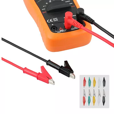 Universal Multimeter Test Probe Test Lead With Alligator Clips Electrical 15A • $10.09