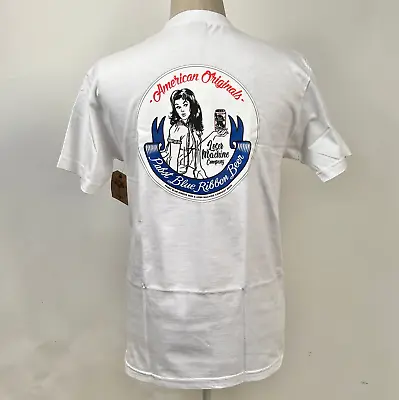 Loser Machine X Pabst Blue Ribbon Men's T-Shirt Coaster #2 White Size M NEW • $17.09