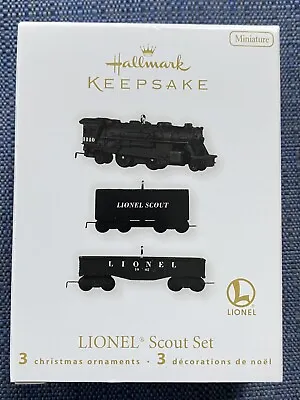 Hallmark 2010 Lionel Scout Set Train Set Miniature Ornament • $15