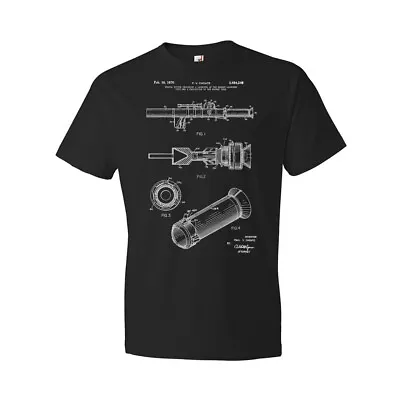 Rocket Launcher Shirt Military Shirt Veteran Gift RPG Blueprint Bazooka Tee • $26.95