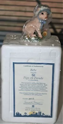 £19.29 • Buy Vintage Hamilton Collection Pigs On Parade Collection Bebe New Coa