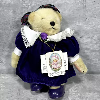 Muffy VanderBear 7.5  Doll Bear The Purple Velvet Collection Musical Soiree 1990 • $19.98