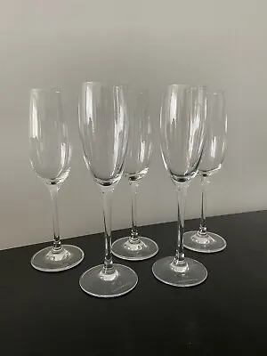 £45 • Buy DiVino And Chef&Sommelier Champagne Clear Glass Flutes, Set Of 5