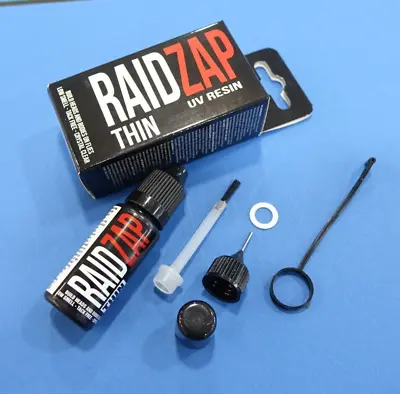 Raid Zap UV Glue CLEAR SUPER THIN & THIN & MEDIUM 15ml Bottle RZ 365 PRO Lamp • £18.95