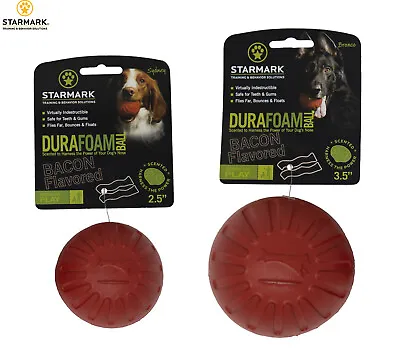 £7.99 • Buy Starmark Bacon Scented Durafoam Bouncy Floating Dog Ball Toy 2 Sizes