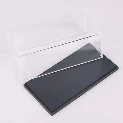 Toy Car Model Display Case Acrylic Hard Cover DIY Figure Storage Scale 1:43 1:64 • $49.51