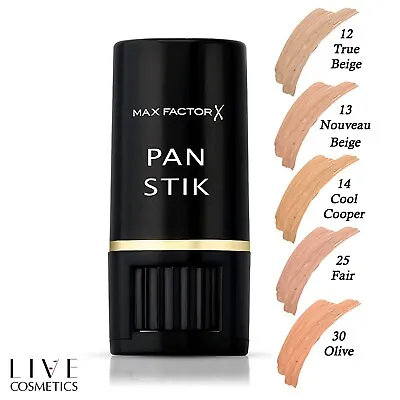 MAX FACTOR PAN STICK STIK FOUNDATION FULL COVERAGE 9g *CHOOSE YOUR SHADE* • £7.99