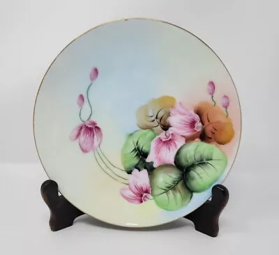 Vintage P. T. Bavaria Porcelain Plate Studio Hand Painted Floral 7-1/2  EUC • $15.95