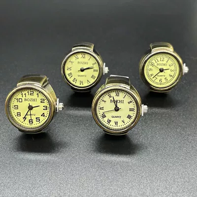 Vintage Rings Punk Elastic Stretchy Quartz Watch Rings For Women Man New Individ • $2.61