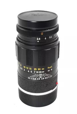 RARE BLACK LEICA ELRIT-M Or ELRIM 11129 90mm F2.8 Elmarit • $389