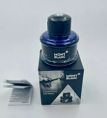 Montblanc Fountain Pen Ink Limited Edition Leo Tolstoy Sky Blue • $27