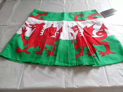 Wales Flag Kilt Skirt Size 10-12 • £17.90