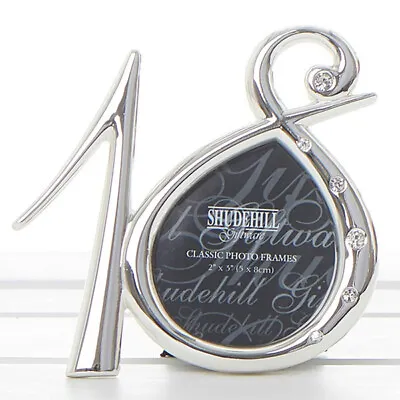 Brand New & Boxed : Silver Diamante Birthday Frame : 18th Birthday • £6.99