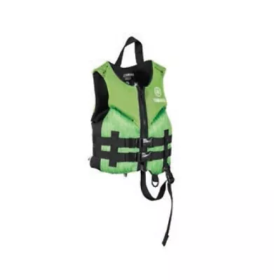 Yamaha Child Neoprene 2-Buckle PFD Green MAY21VNEGNCH • $64.95