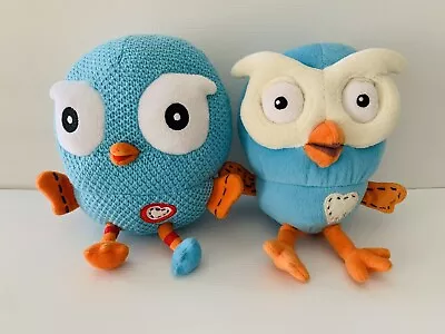 Giggle And Hoot Plush Toys X 2 - Knit Plush And Plush - Approx 25cm • $34.99