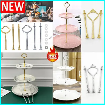 2/3 Tier Cake Plate Stand Xmas Cupcake Tea Wedding Party Tableware Display Kit • £2.96