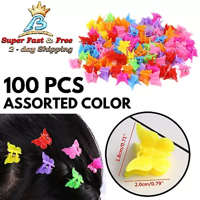 Mini Butterfly Hair Clips Bantoye Claw Barrette Clamp Hair Accessories 100 Pcs  • $15.74