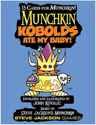 Munchkin Kobolds Ate My Baby Card Game Booster Adds 15 Cards Steve Jackson Games • $8.29