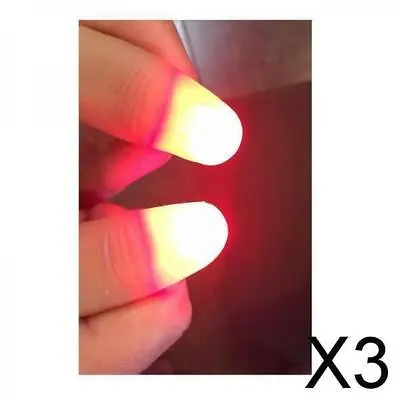 3X 2pcs Magic Light Up Finger Fingers LED Tricks Thumb Props • £5.47