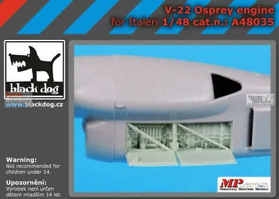 BLDA48035A 1:48 Black Dog V-22 Osprey Engine (ITA Kit) • $28.09