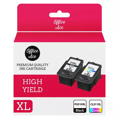 510 XL 511 XL Refilled Black & Colour Multipack For Use In Canon MP Printers • £21.95