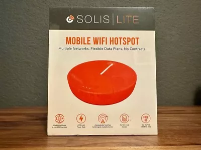 Solis Lite 4G LTE Global Wi-Fi Hotspot + PowerBank - Mobile Router - SEALED NEW  • $85