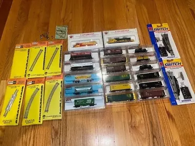 N Scale Engines Bachmann 2  And Rolling Stock Atlas 17 Track Switches Lot LOOK ! • $83