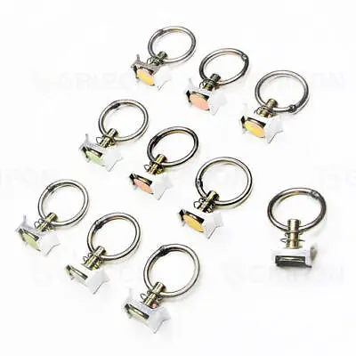 GRIPON (Pack Of 10) Aluminum L Track Stud Fitting With O-Ring Keeper Tie Down  • $18.96