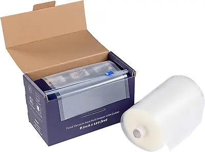 $37.99 • Buy Vacuum Sealer Bags For Food, 8X120Ft Rolls With Slide Cutter For All Vacuum Seal