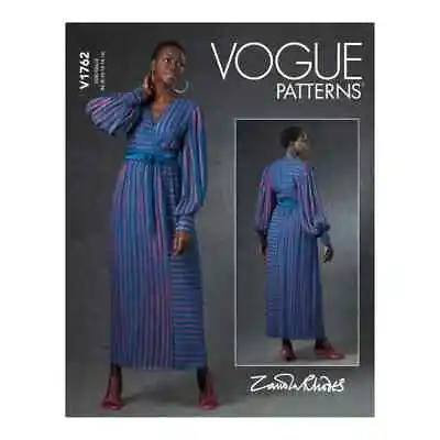 Vogue Sewing Pattern V1762 Zandra Rhodes Special Occasion Dress Miss 8-16 UNCUT • $8.96