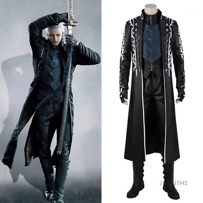 Devil May Cry 5 Vergil Cosplay Costume Halloween Props Stage Performance Outfits • $169.07