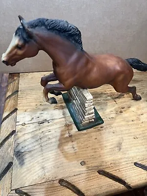 Breyer Horse Vintage 1970s Jumping Bay Model #300 Stone Wall & Grass • $49.99