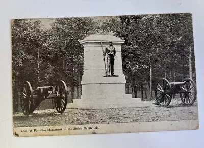 Rare Vintage 1911 Shiloh Battlefield TN Tennessee  Civil War A Familiar Monument • $16.99