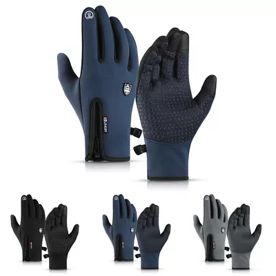 Winter Warm Gloves Touch Screen Windproof Anti-slip For Driving Sports Cycling • £12.99