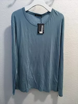 Alexander Wang Men’s Soft Cotton Long Sleeves T Shirt Light Blue Size M Nwt  • $29.99