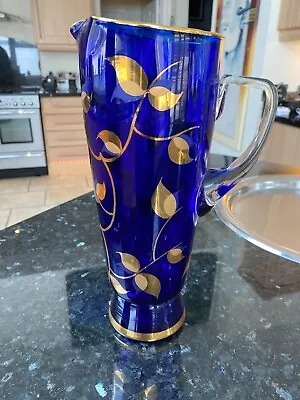 £4 • Buy Vintage Italian Venetian Style Art Glass Vase With Gold Detail