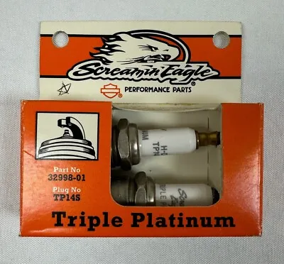 Harley-Davidson 32998-01 Screamin' Eagle Triple Platinum Spark Plugs NOS • $16.99