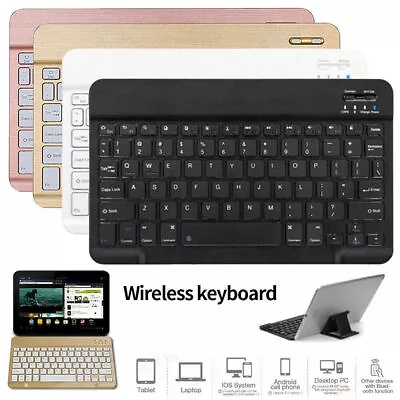 Bluetooth Wireless Keyboard Keypad For Windows Mac/iPad/Smart Phone Tablet PC • $18.99