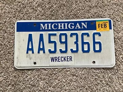Michigan Wrecker License Plate • $11.95