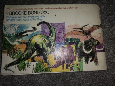 £10 • Buy Brooke Bond Canada Tea Cards Dinosaurs CU5 Complete Set (48) Stuck In Album