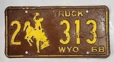 1968 WYOMING Vintage Truck License Plate ~ 2 313 ~ 🔥 FREE SHIPPING 🔥 • $27.99