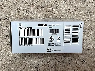 Bosch Pro-Grade ZigBee Wireless Motion Detector ISW-ZPR1-WP13 - BNIB Free Ship • $19.99