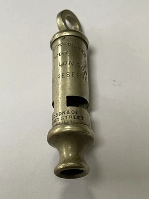 £45 • Buy J.Hudson & Co C1914  The Metropolitan  City Of London Police Reserve Whistle #19