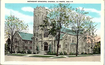 La Porte Indiana Methodist Episcopal Church - Postcard (WWW) • $0.50