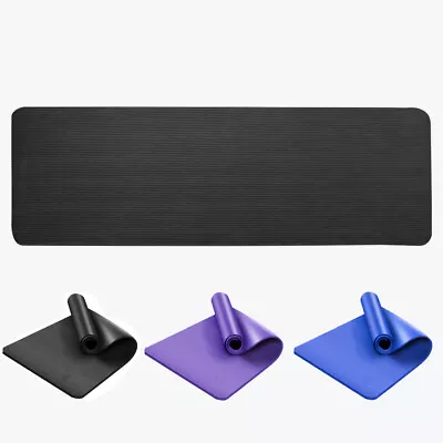 Yoga Mat Pad 10/15/20MM Thick Durable NBR Nonslip Exercise Fitness Pilate Gym • $14.99
