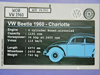 Lego Sticker Sheet For 10187 Volkswagen Beetle Charlotte 63292/4528621  2008 • $6