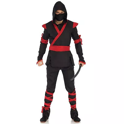 Mens Black & Red Ninja Halloween Costume • $29.99